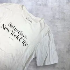 SATURDAYS NEW YORK CITY Tシャツ Mサイズ 白