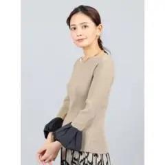 FENNEL 新品スリーブデザインリブニット