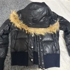 KORS MICHAEL KORS 黒 ファー付きダウンジャケット