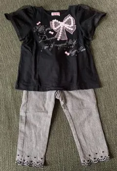 ☆メゾピアノ☆チェック柄　七分丈　パンツ　100㎝