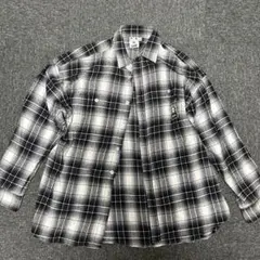 xgirl チェック柄 長袖シャツ ブラック・ホワイト