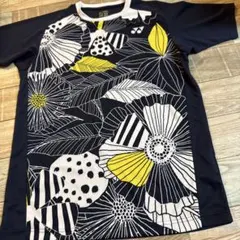 YONEX フラワーパターン Tシャツ JP S