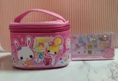 カミオジャパン フワフワらびちゃん 平成ファンシー ミニポーチ 、 シール