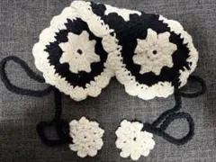 ハンドメイド 手編み ヘッドドレス