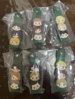 一番くじ　進撃の巨人　I賞　ぽこっとちゃーむ　6種　セミコンプセット