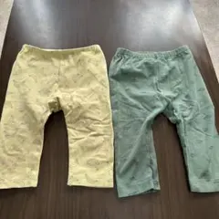 ユニクロ　キッズボトムスセット バナナ柄と車柄　100センチ