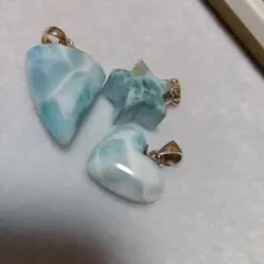 ラリマー ひし形 ペンダントトップ シルバー925 チェーン付属しません 
