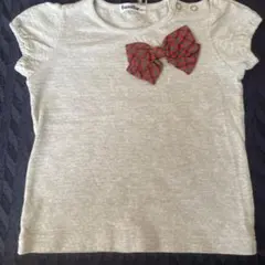 familiar グレー リボン Tシャツのサムネイル