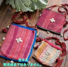 MALAIKA　バンジャラ古布ポーチ　新品未使用タグ付き　長期自宅保管のサムネイル