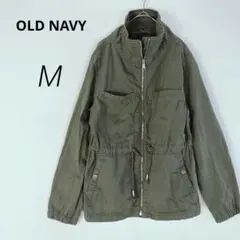 USA古着✨OLD NAVY ミリタリージャケット カーキ 緑【M】 01-78