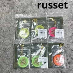 russet ラシット ラウンドロゴ ネオンカラー チャーム 6個セットのサムネイル