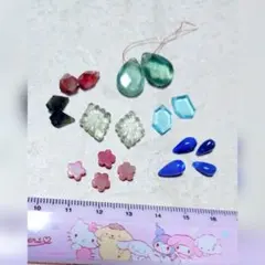 グリーンアメジスト ローゼンジカービング 他 天然石ビーズまとめ売り♡