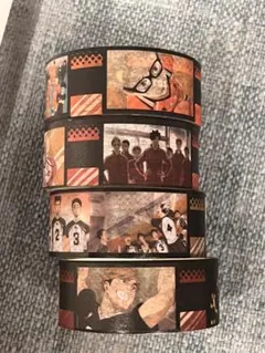 ハイキュー　くら寿司コラボ　マスキングテープ 4種セット（使用あり！）