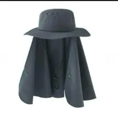 サファリハット ダークグレー UVカット