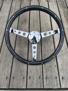 新品・未使用 ハーフラップ ビレットステアリング 350 MOMOピッチ70