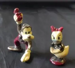 ディズニー ミニフィギュア グーフィー デイジー 2体セット