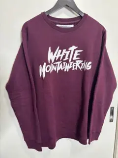 WHITE MOUNTAINEERING クルーネック スウェット バーガンディ