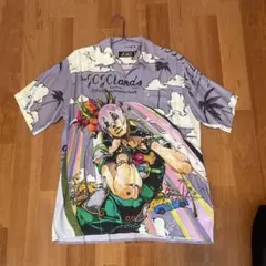 ジョジョの奇妙な冒険 ジョジョランズアロハシャツ ペインズグレー