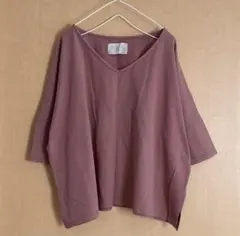 n'OrLABEL ノアール　ドロップショルダーＶネックTシャツのサムネイル
