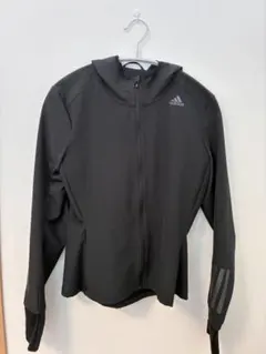 adidas フード付きジャケット ブラック