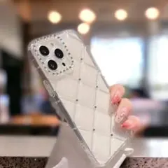 iPhone13 ケース シルバーストーン付き SNSで話題中 大人気
