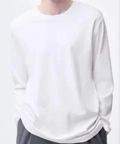 GU 長袖Tシャツ ホワイト ブラック 2枚セット