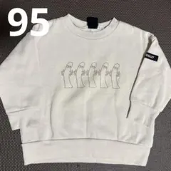 ⚫︎95cm／裏起毛トレーナー／西松屋／ムーミン／ニョロニョロ