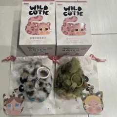 2個　CRYBABY POPMART 迷彩　豹柄　WILD but CUTIE