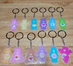 ケアベア　アクリルキーリング　セット