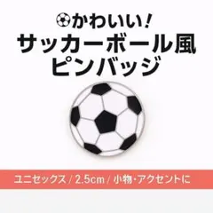 サッカーボール ピンバッチ サッカー フットサル サッカーグッズ 応援グッズ