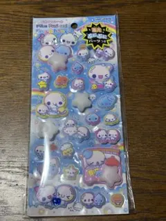 新品　ピカプニシール ぷくぷくあわわちゃん 蓄光 ぷにぷにパーツつき