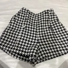 GRL 千鳥格子柄ツイードボタンショートパンツ gm768 Sサイズ