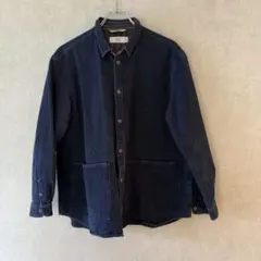 【極美品】WORK NOT WORK 刺子風 インディゴ シャツジャケット Sのサムネイル