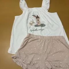 H&M スリーブ付きタンクトップとショートパンツセット 122/128