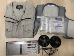 空調服 スターターキット 長袖 Lサイズ ファン 7.2Vバッテリーセット