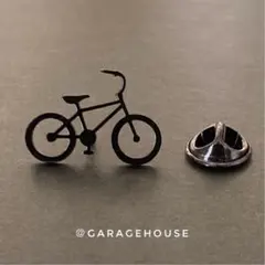 自転車 ピンズ [ ロードバイク・黒 ] ピンバッジ ブローチ ラペルピン