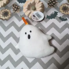 ハロウィン　ファブリックオーナメント　おばけ　セリア