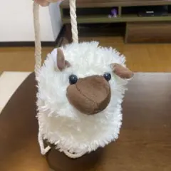 ひつじ ぬいぐるみ型 ポシェット ショルダー バッグ