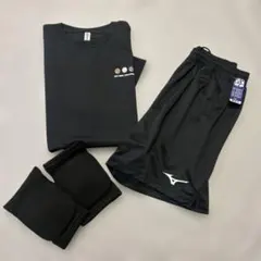【未使用・美品】バレーボール 練習着セット Tシャツ・パンツ(L)・サポーター