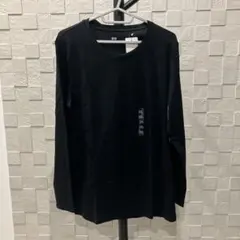 新品未使用 UNIQLO コンパクトコットン クルーネックT 長袖 XXL