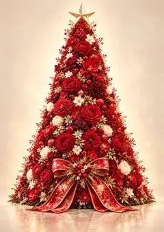 24個❣️クリスマスツリー 人工花 造花 クリスマス花 フラワー