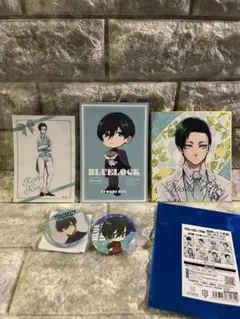ブルーロック展 ブルロ 糸師凛 ミニ色紙 特典 なんじゃ缶バッジ ブロマイドL