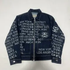 Frayed Logos Denim Trucker Jacket blue - メルカリ