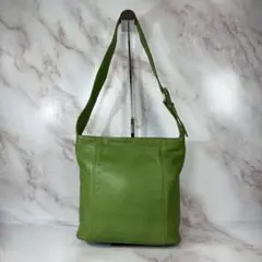 vintage COACH shoulder bag leather Green