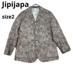 希少 美品 Jipijapa 花柄テーラードジャケット 薄手 春夏 総柄 - メルカリ