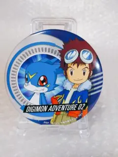 デジモンアドベンチャー 2 デジモンカイザー＆ワームモン 缶バッジ