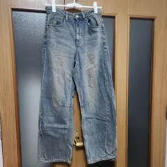 GU バレルレッグジーンズ Sサイズ