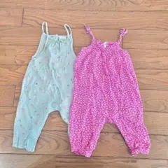 セール【美品】70cmロンパース2着セット GAP & next プレイウェア風