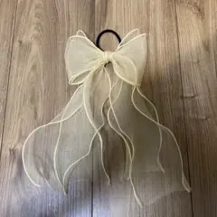 チュールリボンヘアゴム