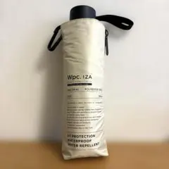 Wpc. IZA 折りたたみ傘 晴雨兼用58cm ベージュ　メンズ　レディース